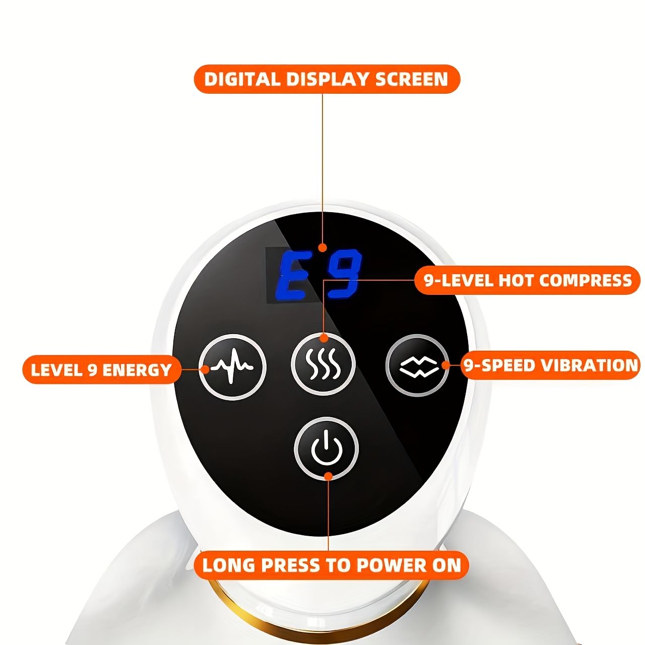 Heated Portable Body Massager - Grey