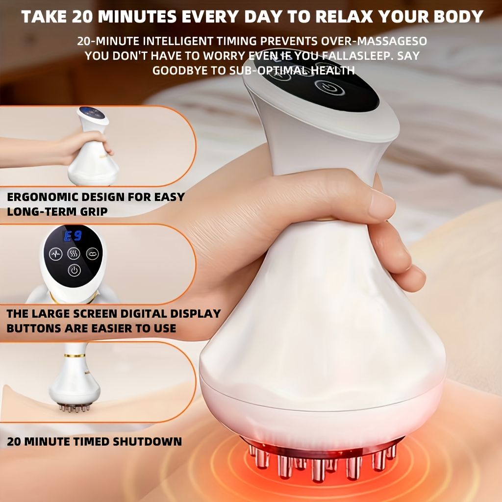 Heated Portable Body Massager - Grey