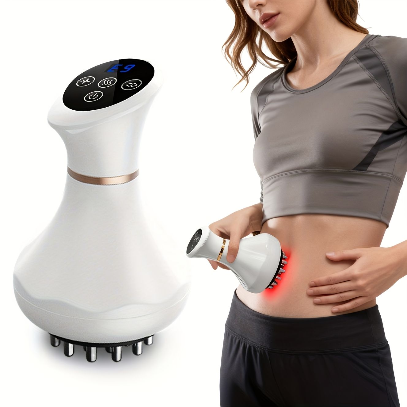 Heated Portable Body Massager - Grey