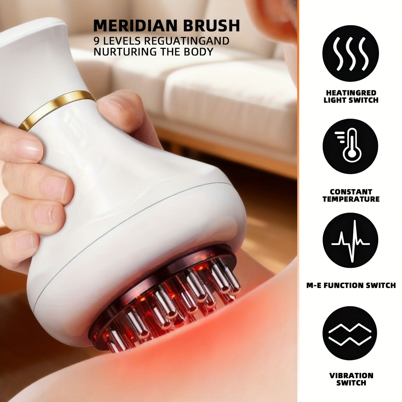Heated Portable Body Massager - Grey