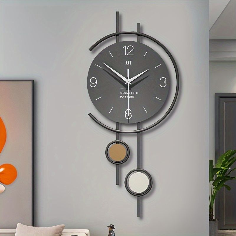 Geometric Wall Clock - Gold