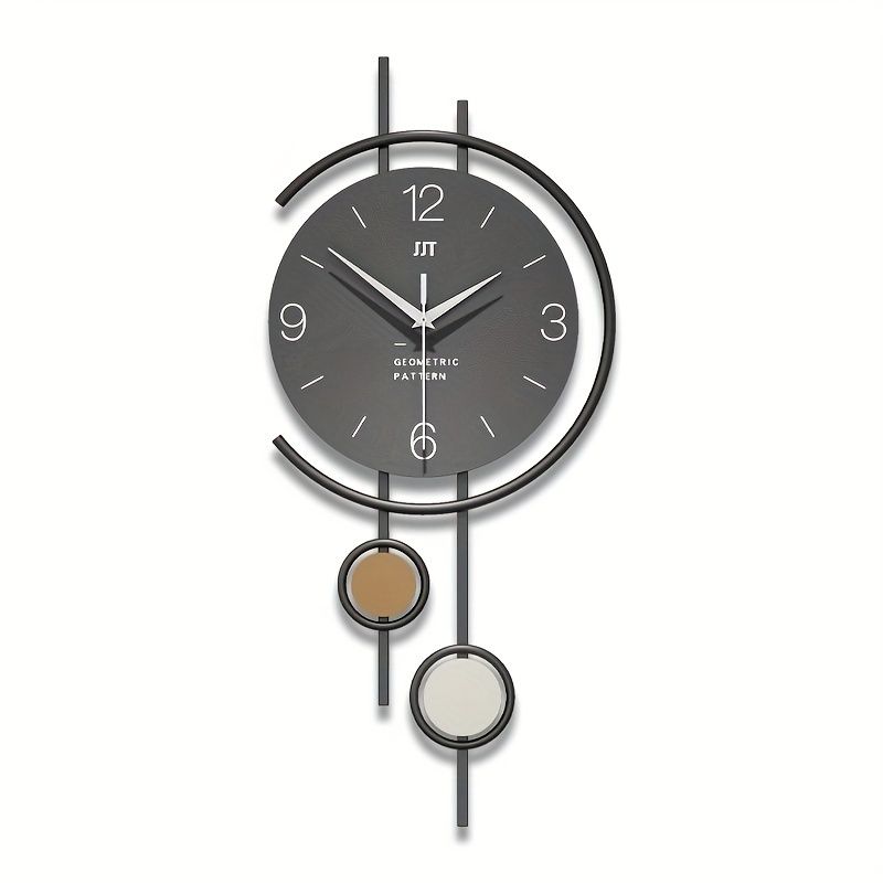 Geometric Wall Clock - Gold