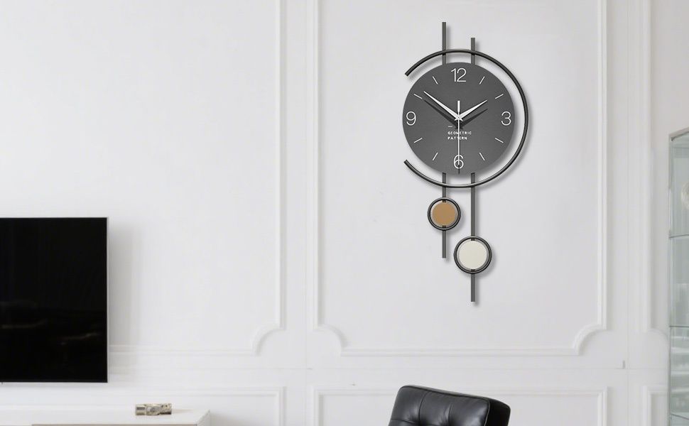 Geometric Wall Clock - Gold