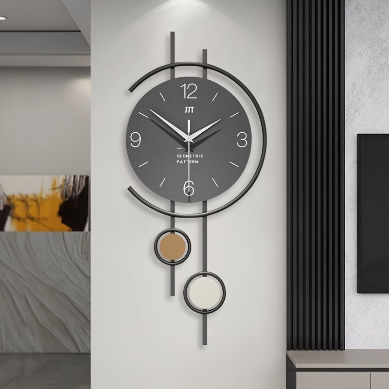 Geometric Wall Clock - Gold