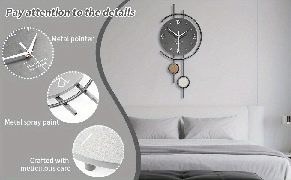 Geometric Wall Clock - Gold