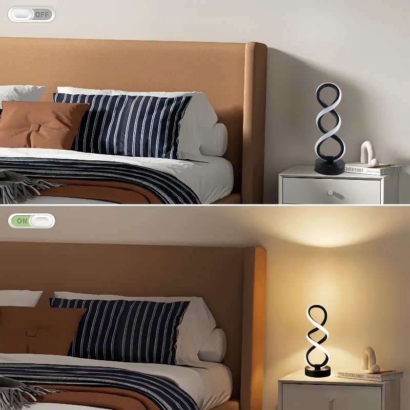 Spiral Desk Lamps Set of 2