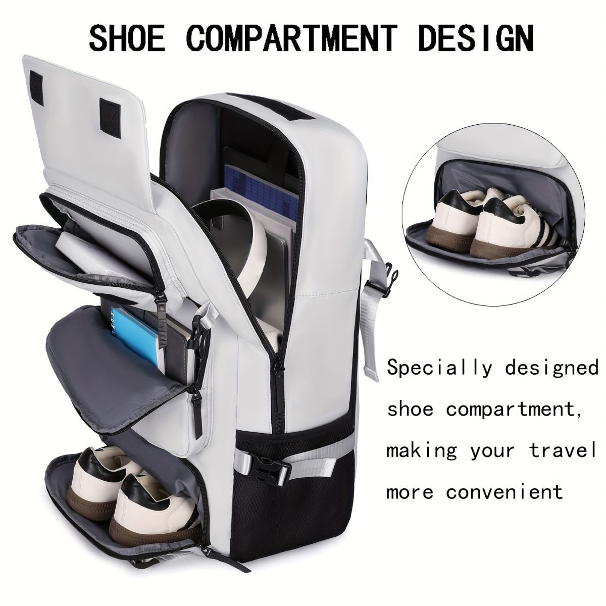 Convertible Travel Backpack - Black M