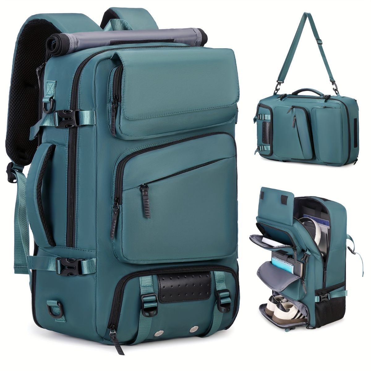 Convertible Travel Backpack - Black M
