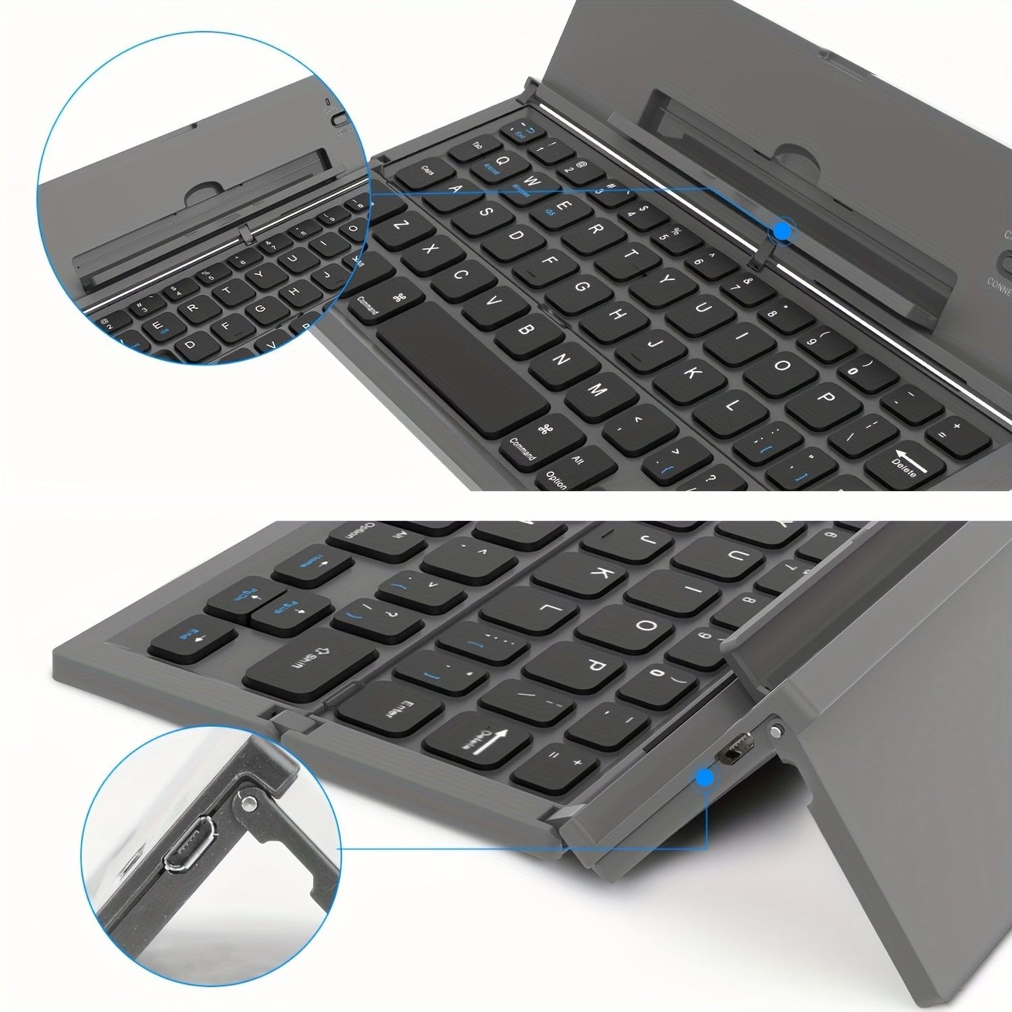Foldable Wireless Keyboard - Black