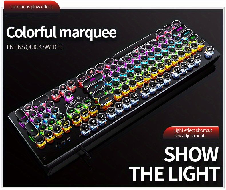 RGB Mechanical Keyboard - Black Magenta