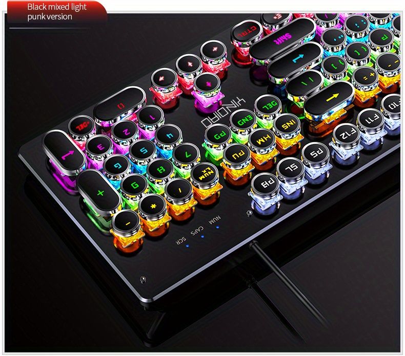 RGB Mechanical Keyboard - Black Magenta