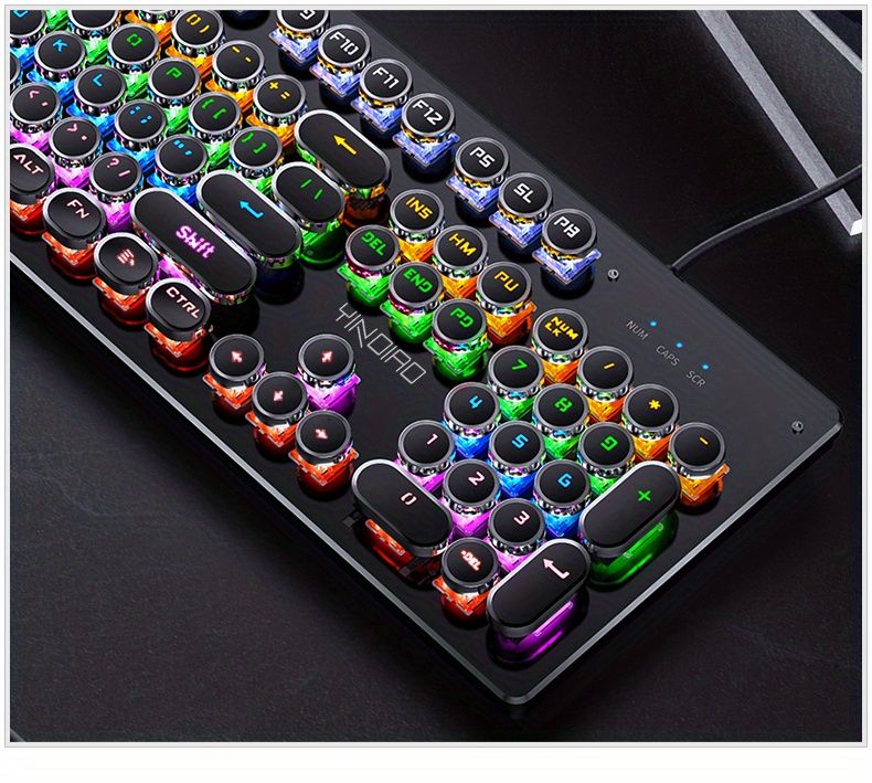 RGB Mechanical Keyboard - Black Magenta