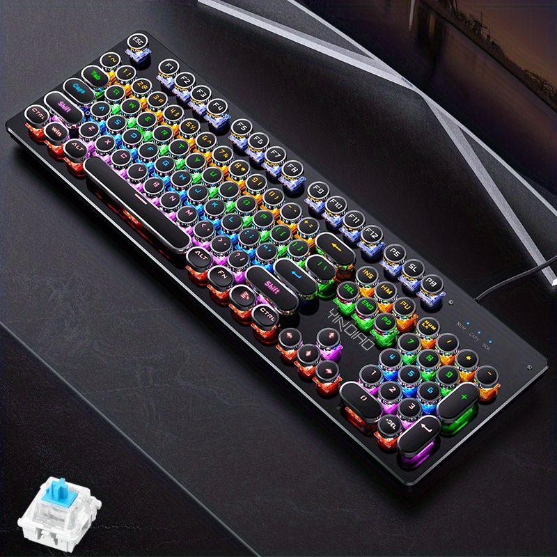 RGB Mechanical Keyboard - Black Magenta