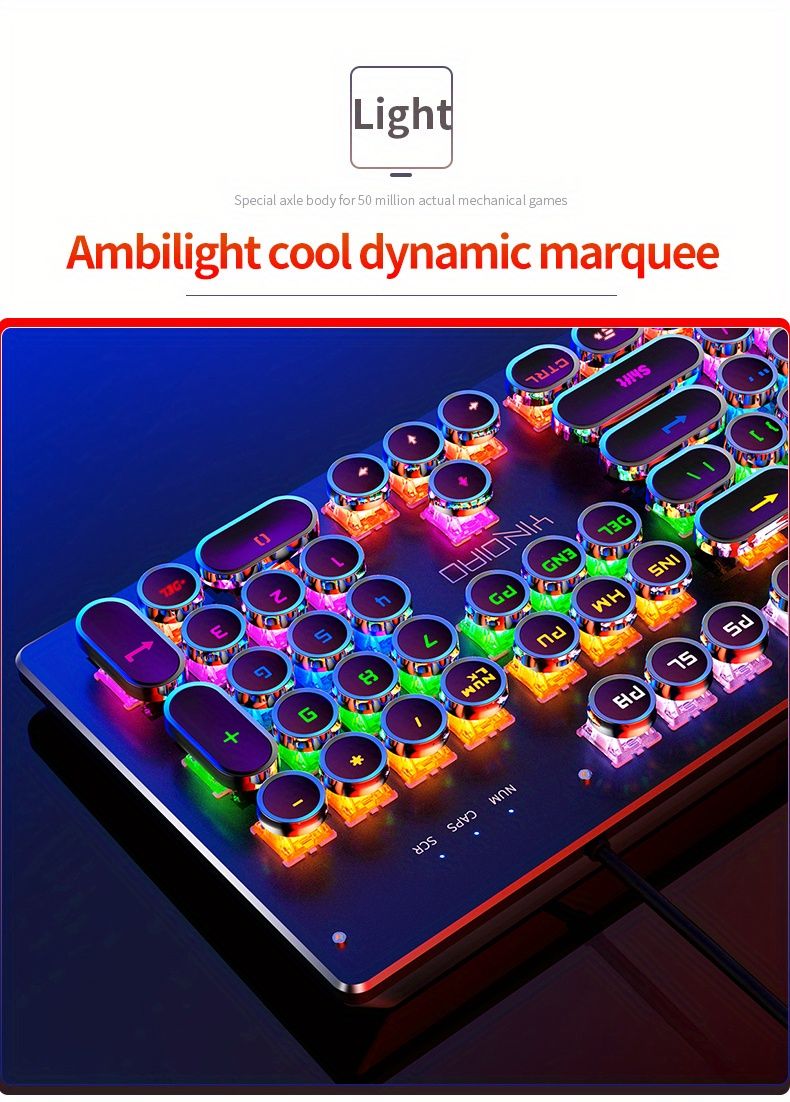 RGB Mechanical Keyboard - Black Magenta