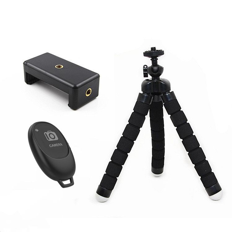 Phone Mini Tripod,Premium Flexible Mobile Phone Tripod Stand Compatible with Samsung , Small Digital Camera, Black
