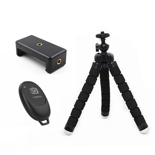 Phone Mini Tripod,Premium Flexible Mobile Phone Tripod Stand Compatible with Samsung , Small Digital Camera, Black