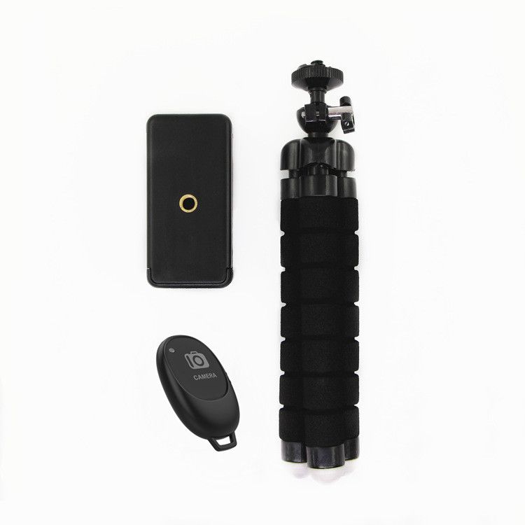 Phone Mini Tripod,Premium Flexible Mobile Phone Tripod Stand Compatible with Samsung , Small Digital Camera, Black