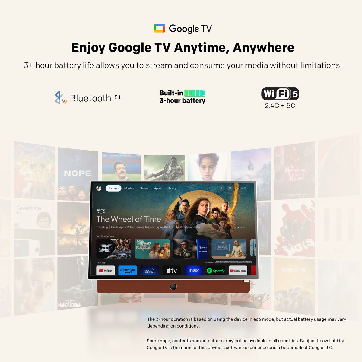 SKYWORTH 24-inch 12V Portable Smart TV