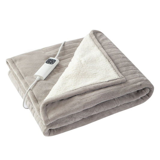 Lenoxx Heated Fleece Throw Blanket