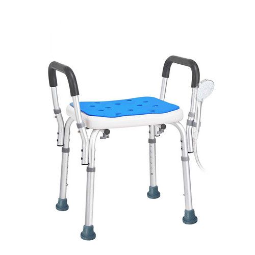 Adjustable Shower Chair with Armrests