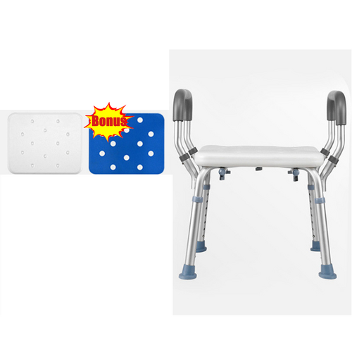Adjustable Shower Chair with Armrests
