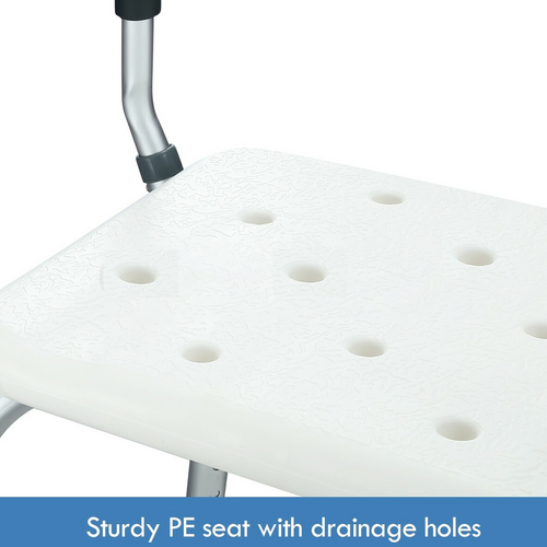 Adjustable Shower Chair with Armrests