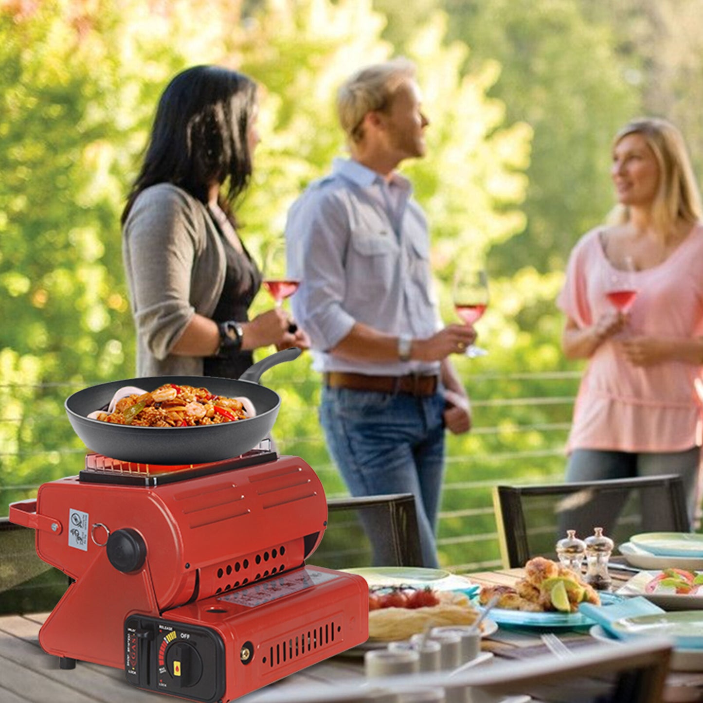 Portable Butane Gas Heater & Cooker