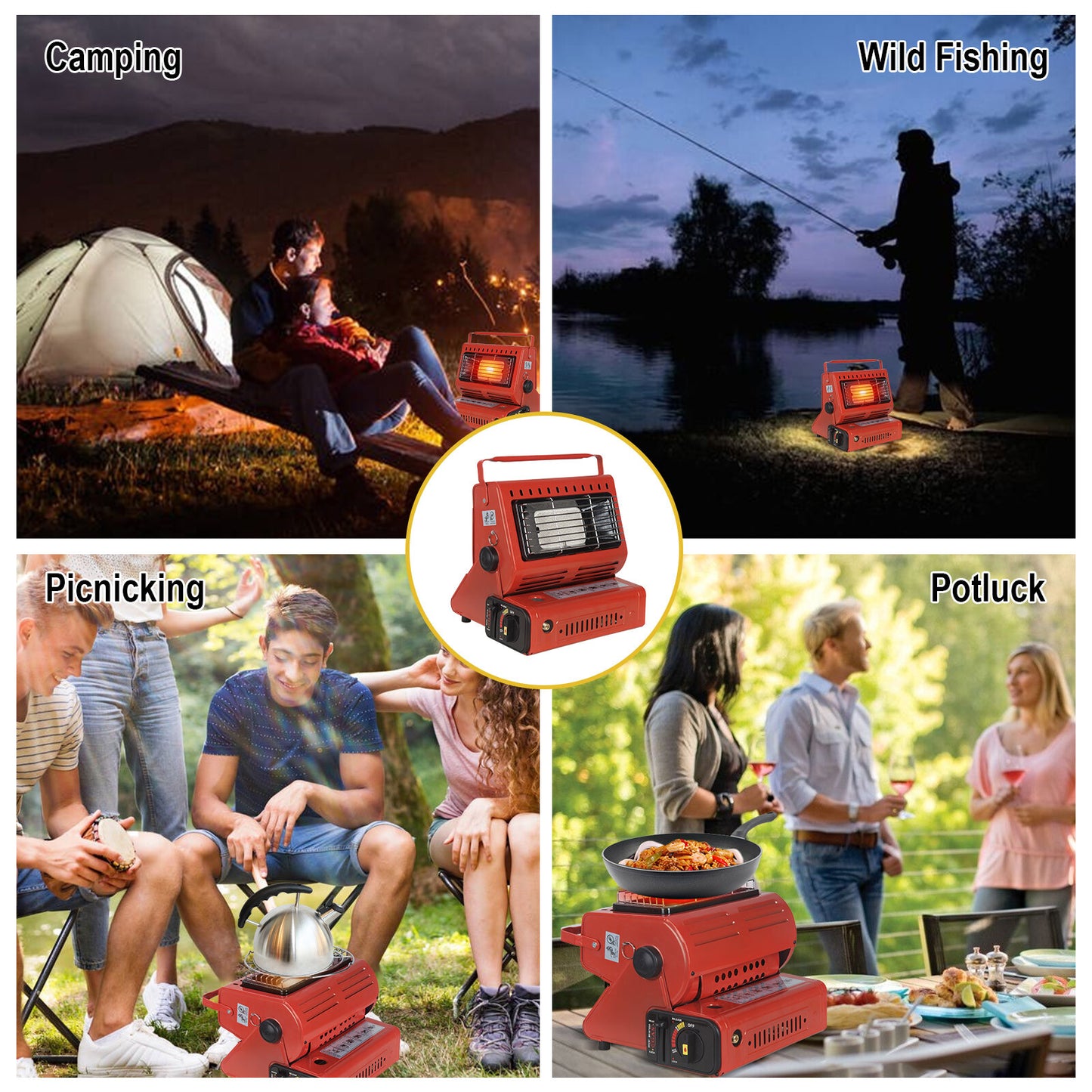 Portable Butane Gas Heater & Cooker