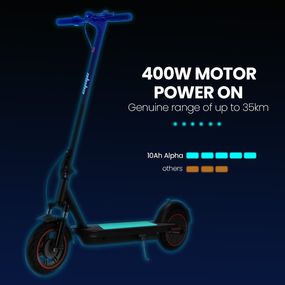 ALPHA Urban 10 Electric Scooter - Grey