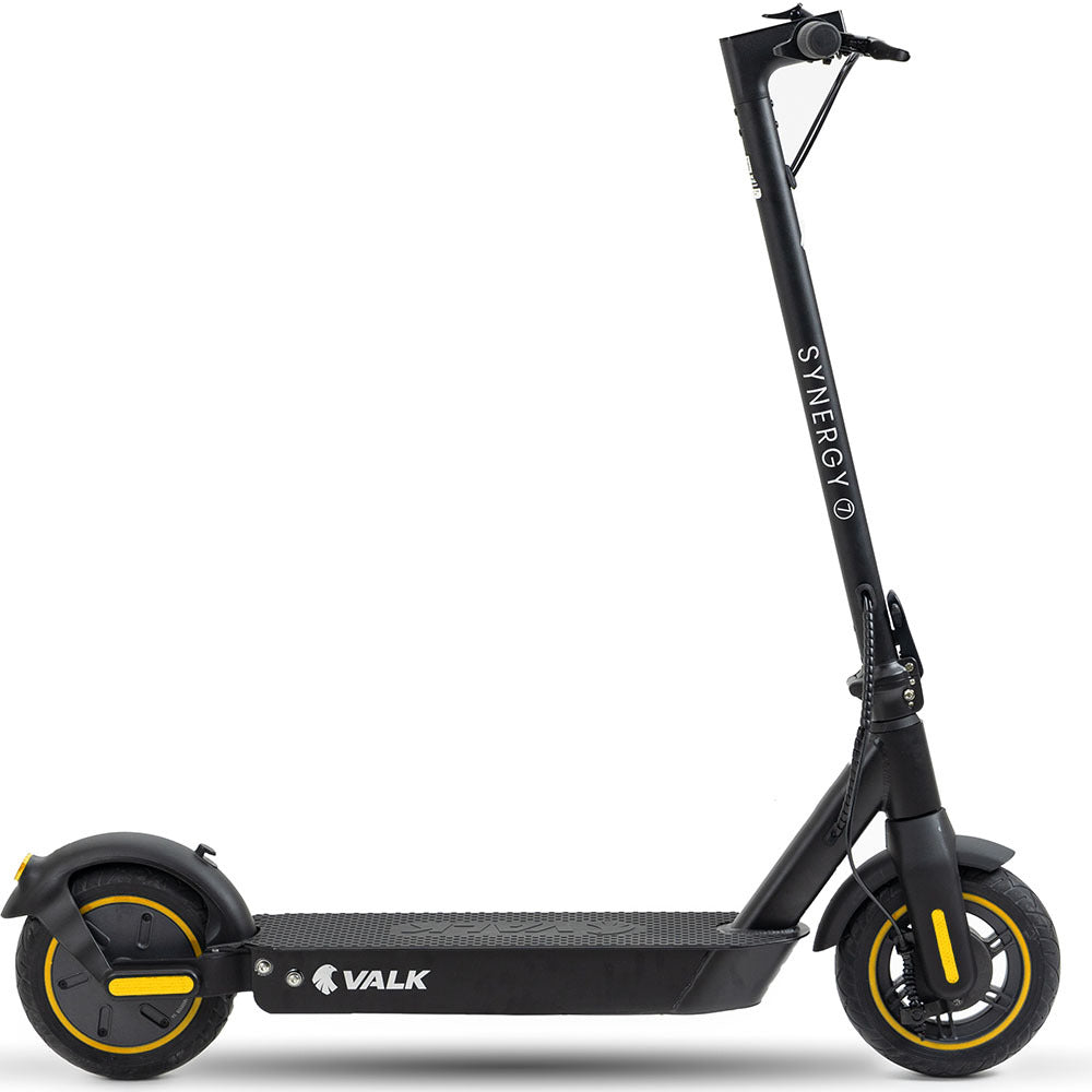 VALK Synergy 7 Electric Scooter 500W - Black/Yellow