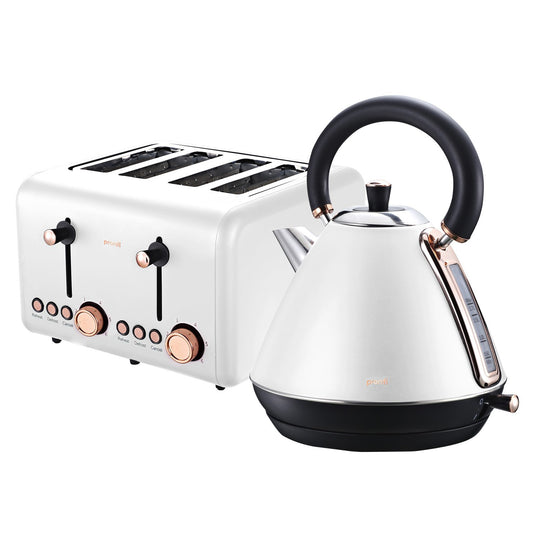 Pronti Toaster & Kettle Bundle - White