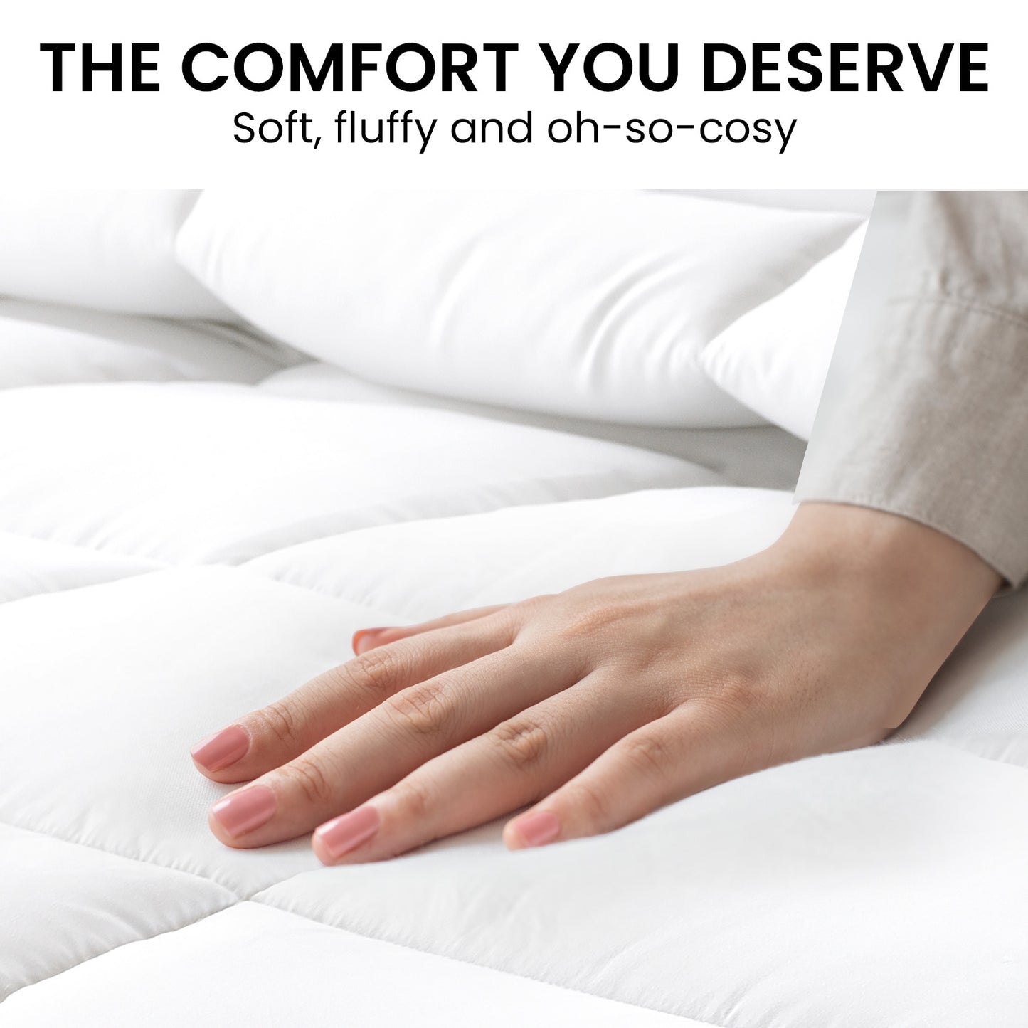 500GSM Doonas Feather Down Quilt Comfort Duvet - King