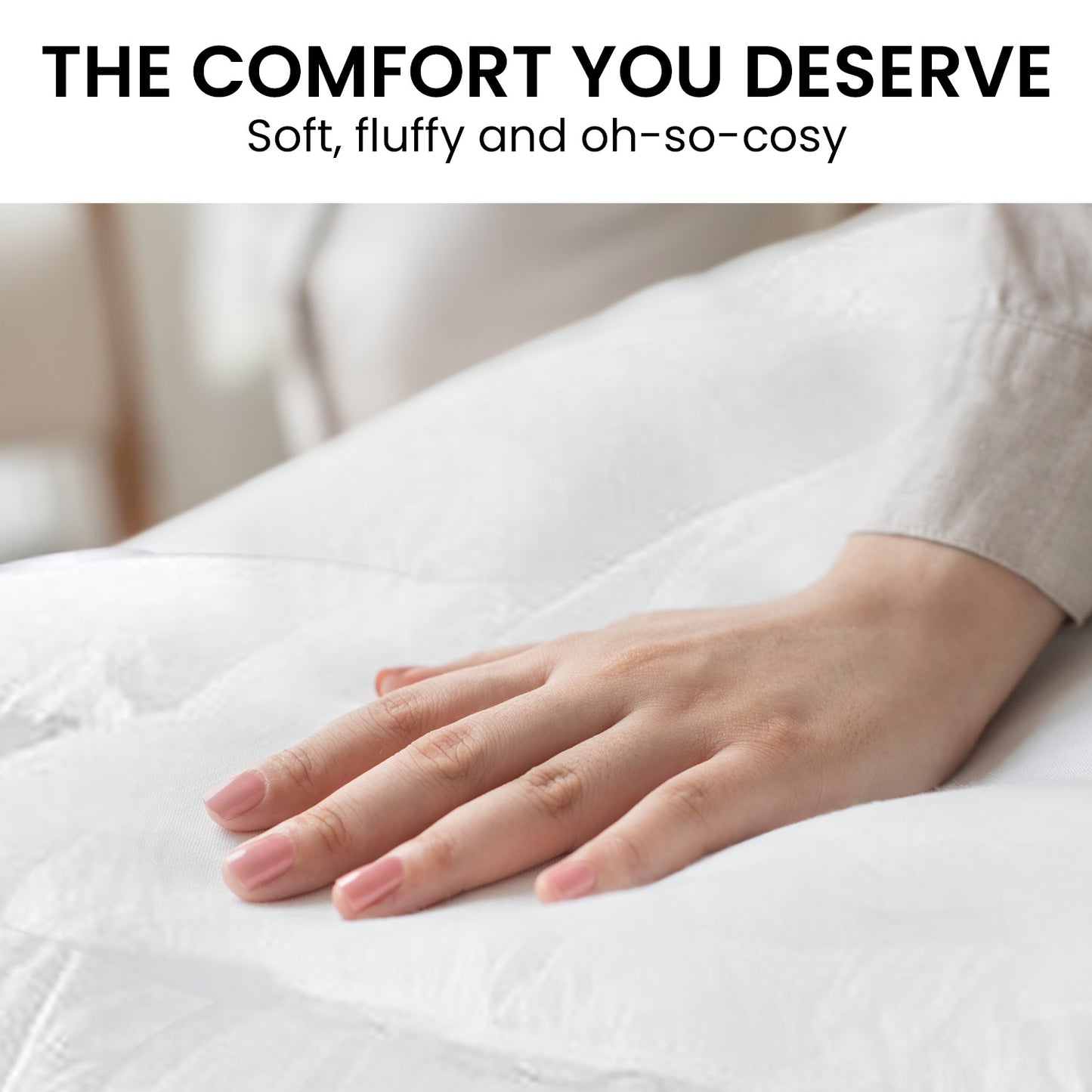 500GSM Doonas Feather Down Quilt Comfort Duvet - Queen