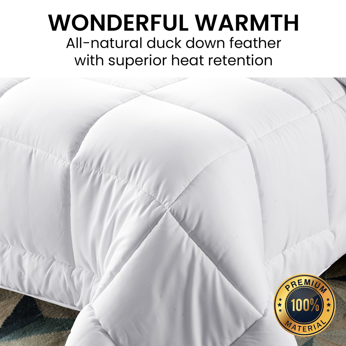 500GSM Doonas Feather Down Quilt Comfort Duvet - Super King