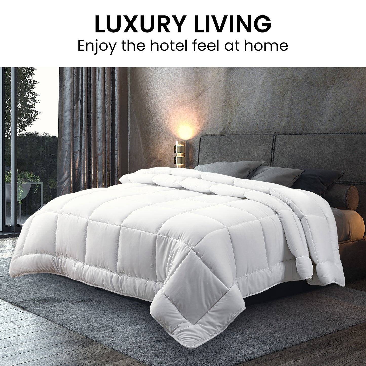500GSM Doonas Feather Down Quilt Comfort Duvet - Super King