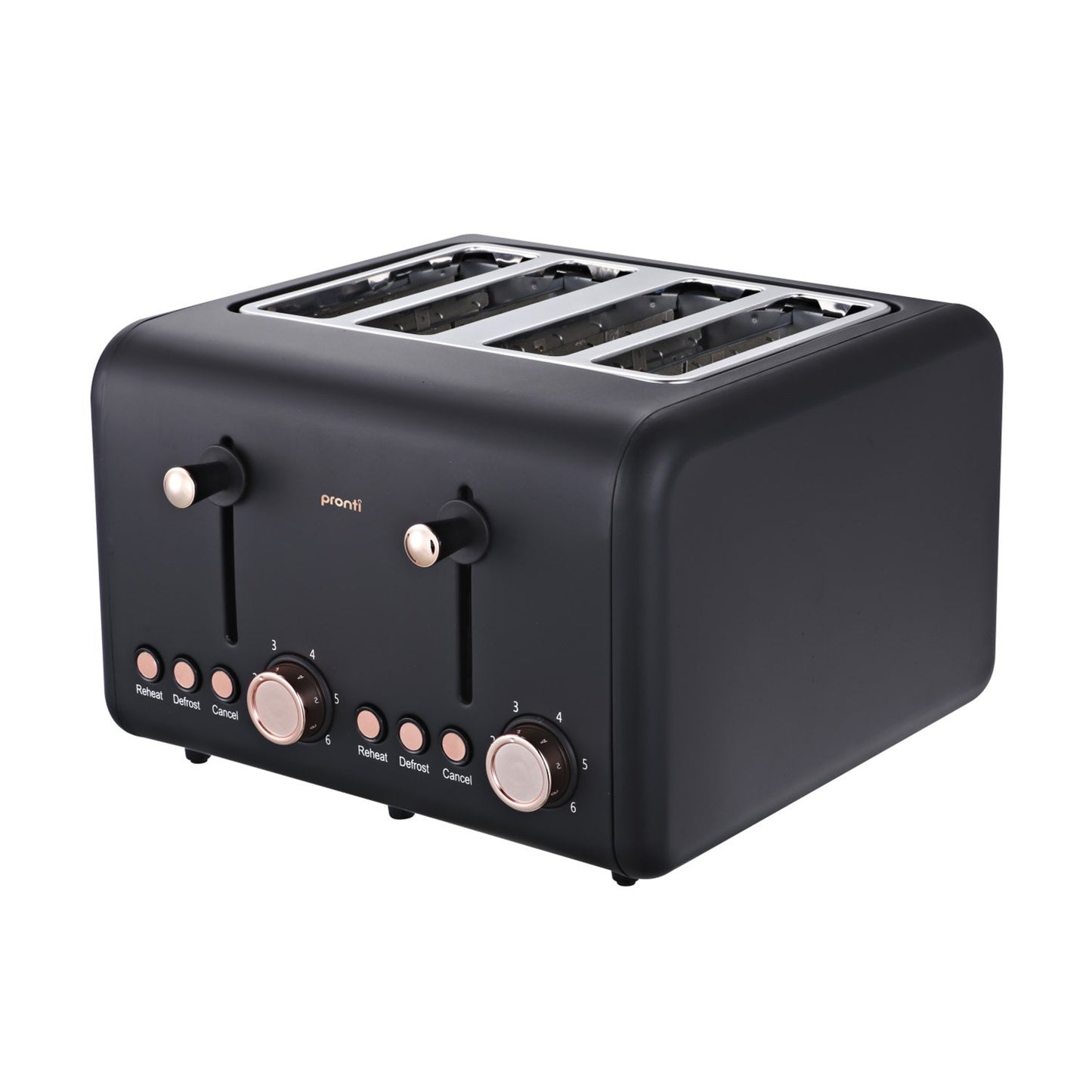 Pronti 4-Slice Toaster - Black
