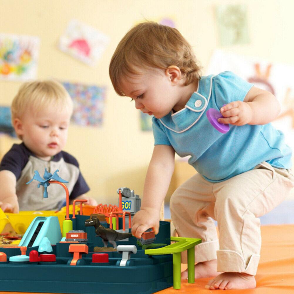 Dinosaur Track Car Adventure Toy Pull Back Christmas Gift