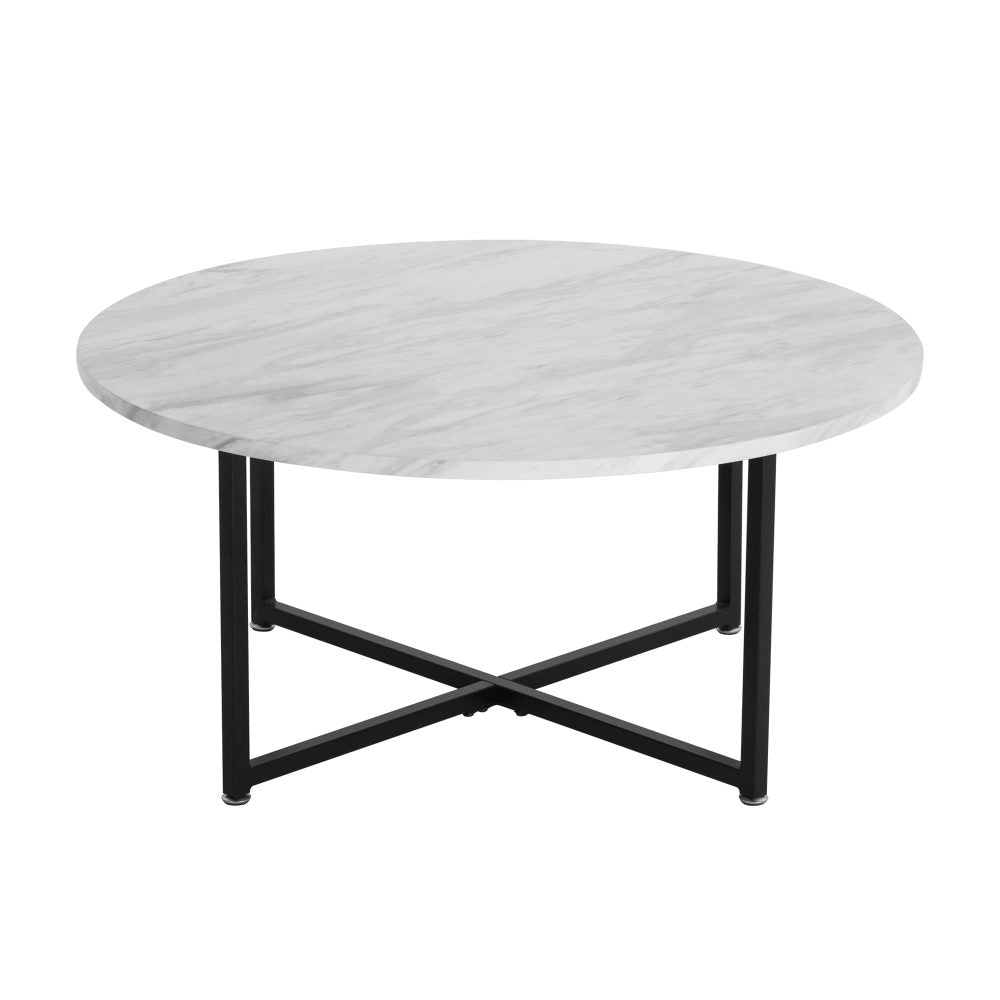 Marble Looking Round Coffee Table