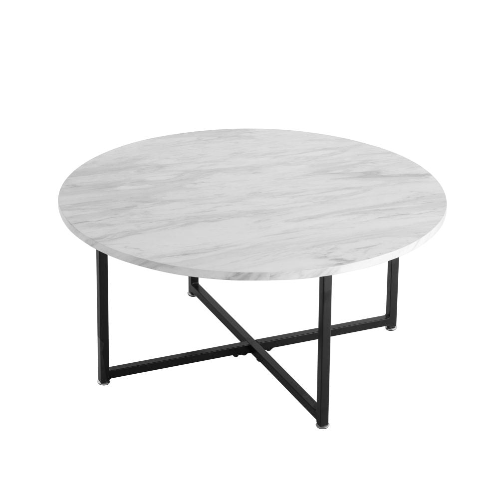 Marble Looking Round Coffee Table