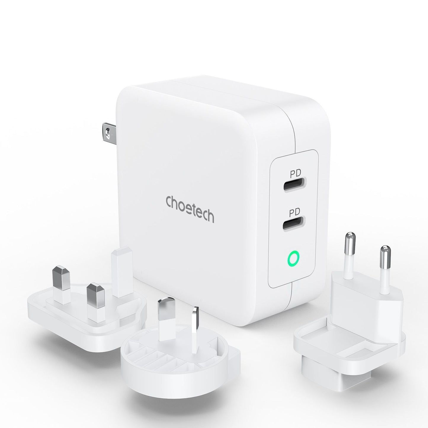CHOETECH 100W Dual USB-C Travel Charger