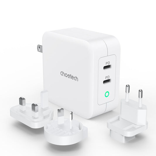 CHOETECH 100W Dual USB-C Travel Charger