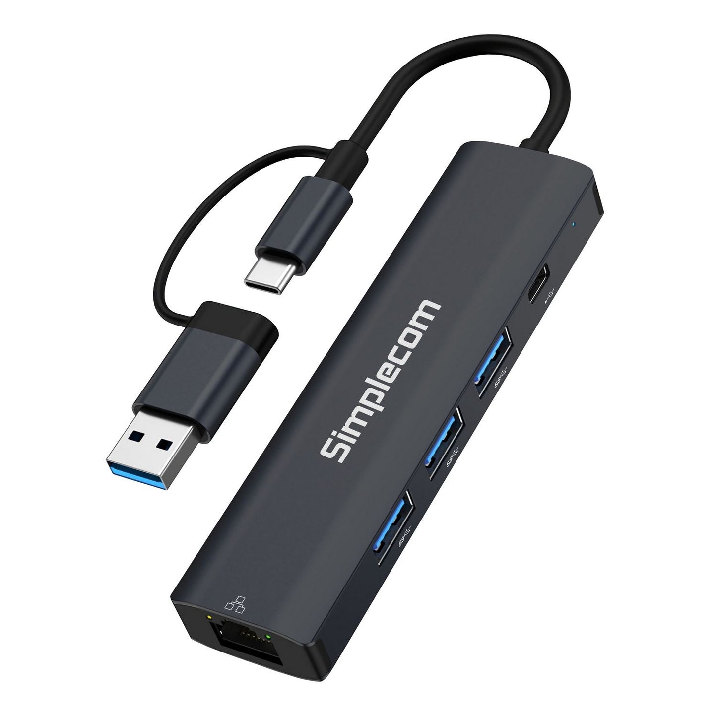 Simplecom CHN436 USB-C/A Hub with Ethernet