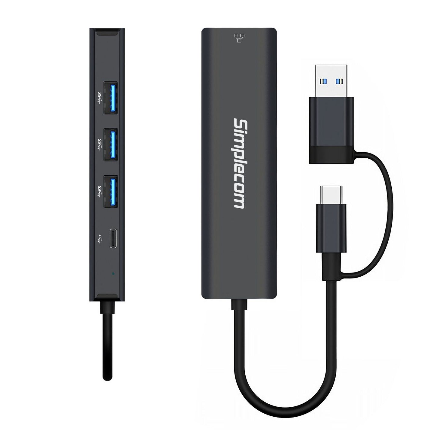 Simplecom CHN436 USB-C/A Hub with Ethernet