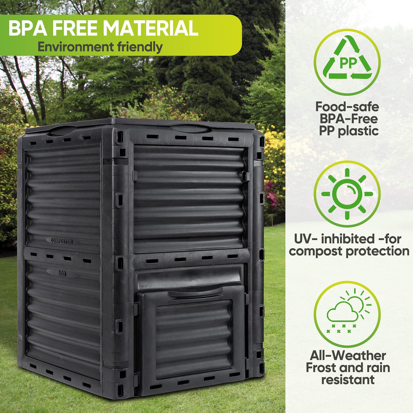 300L Garden Compost Bin