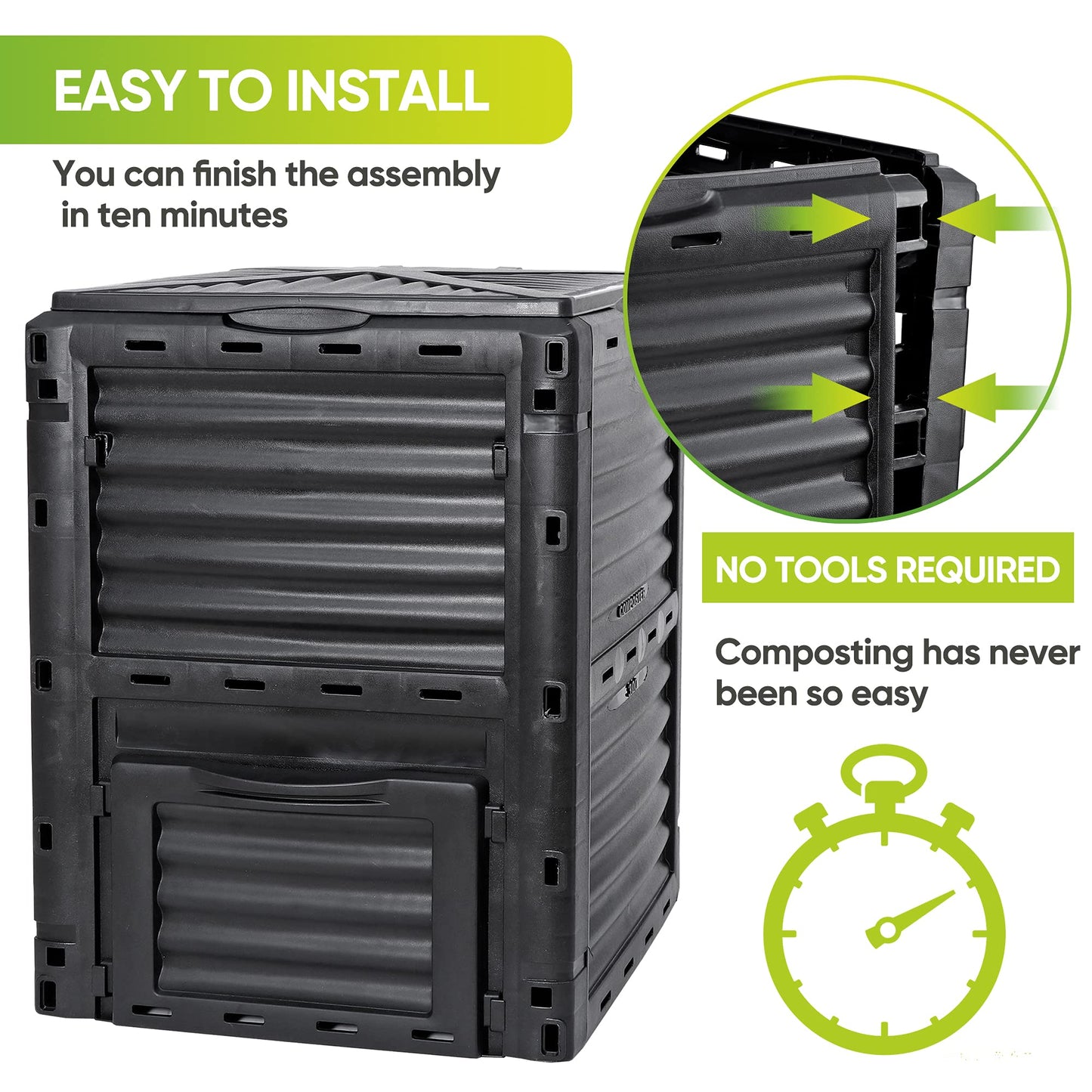 300L Garden Compost Bin