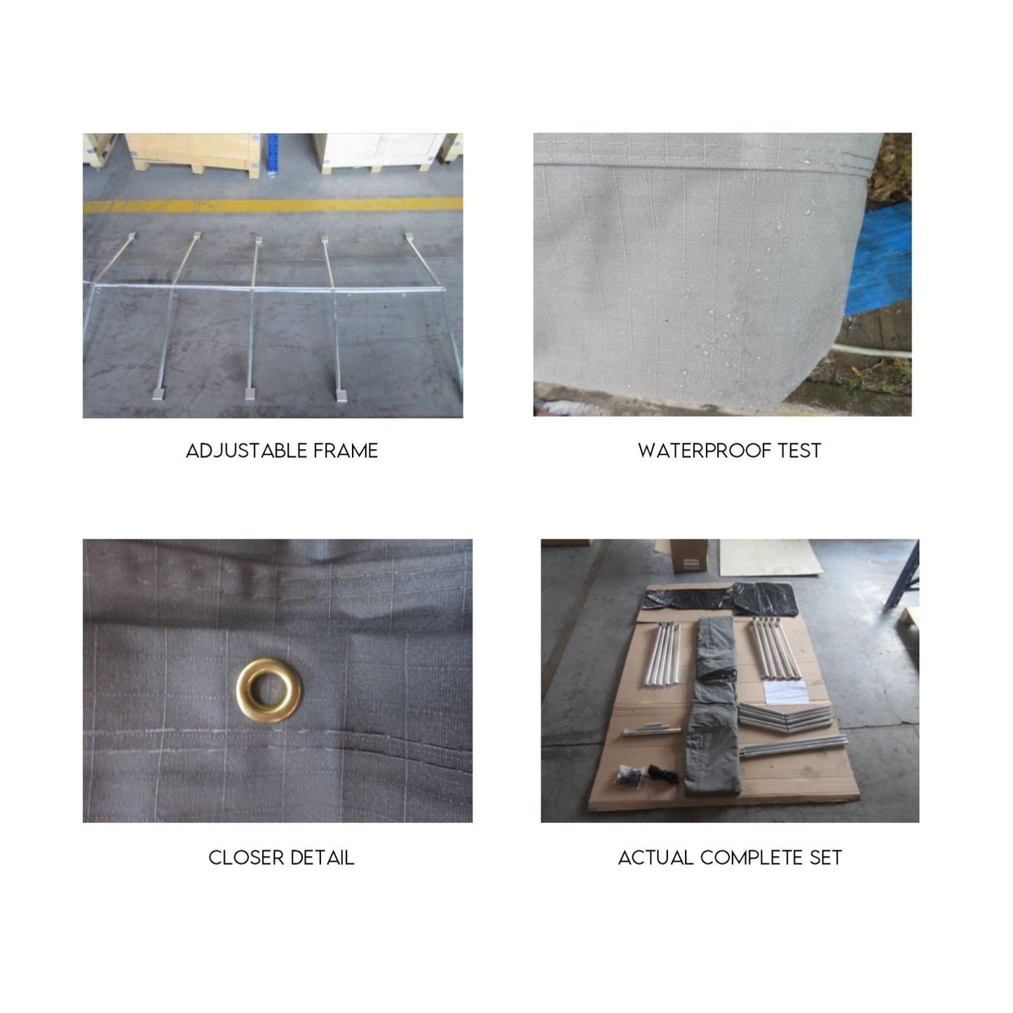 8x5 Box Trailer Cage Canvas Cover (900mm) 3ft Universal Waterproof Rip Resistant