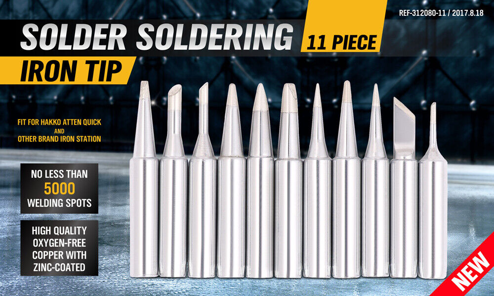 11-Piece Soldering Iron Tips