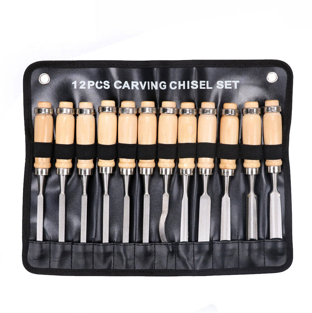 12-Piece Wood Carving Chisel Set