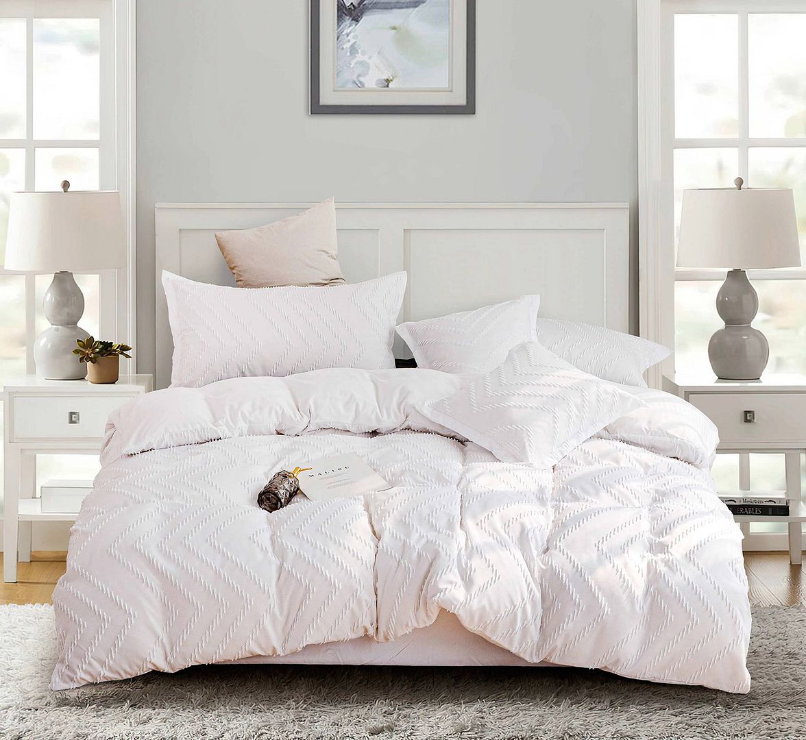 Elisa Gentle Wave Jacquard Duvet Cover Super King