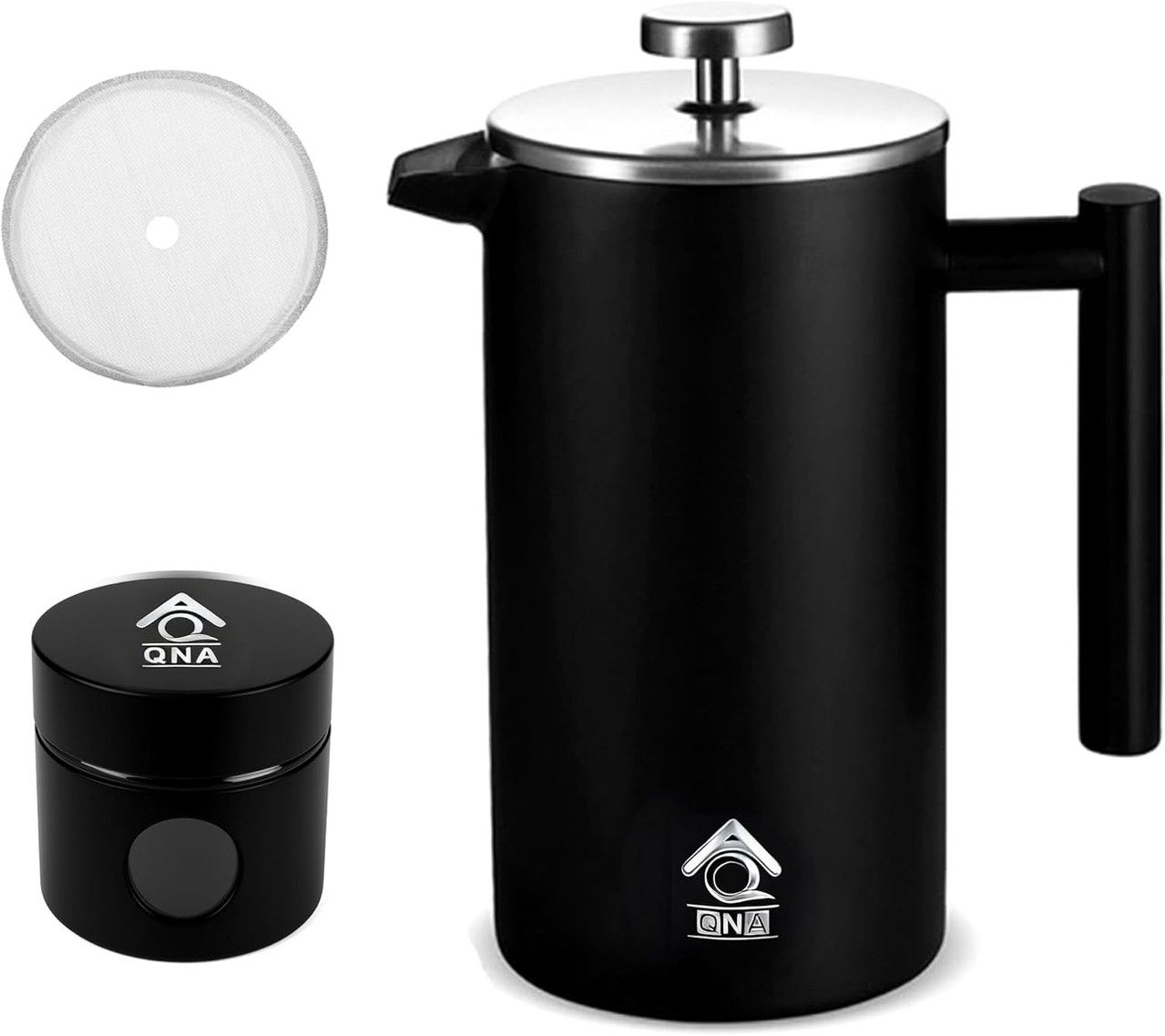 Black French Press Coffee Maker 350ml Gift Set
